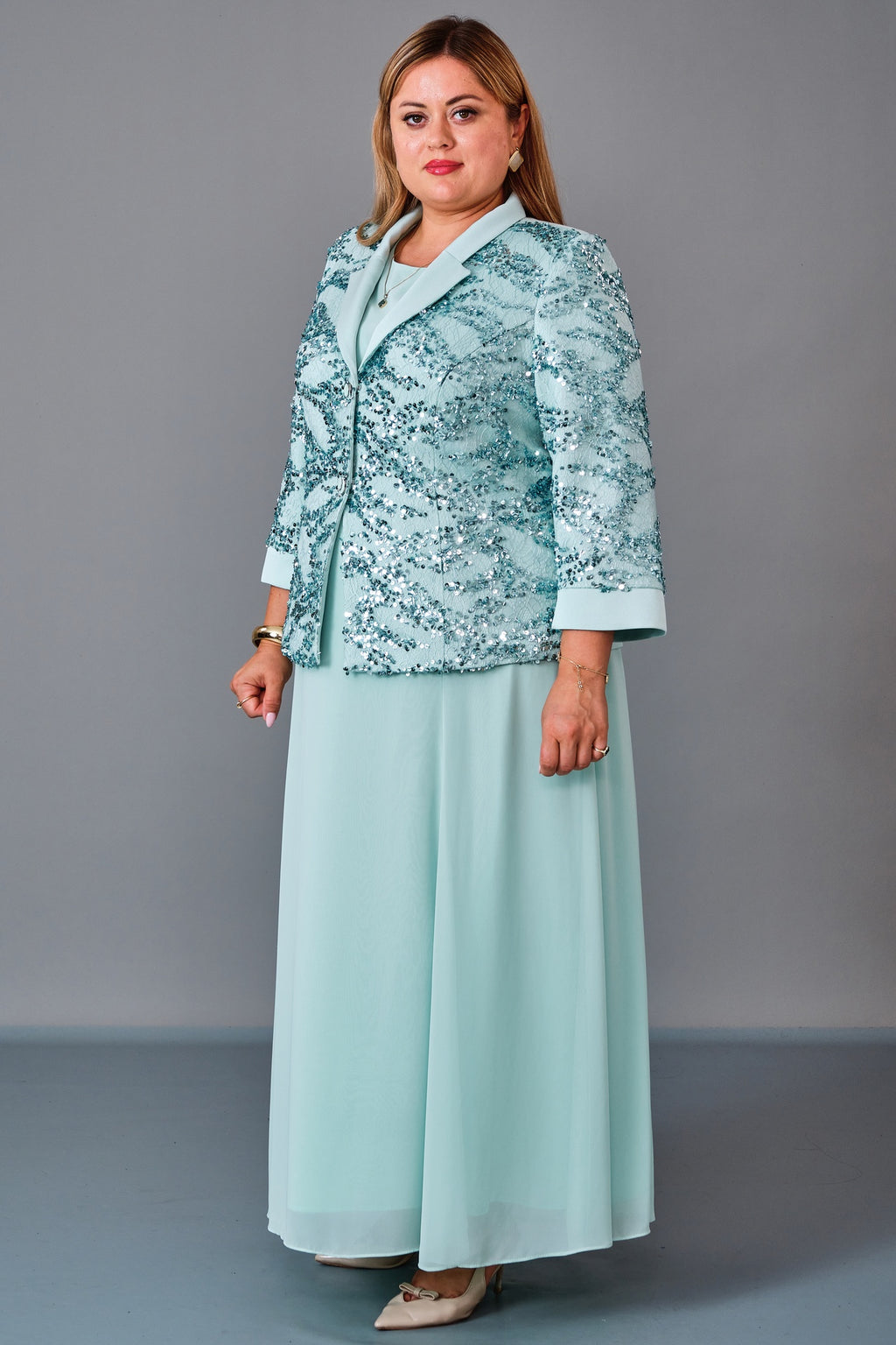Gumanize - Plus Size Dress (GMZ2027-33-8322) - 8690200221897