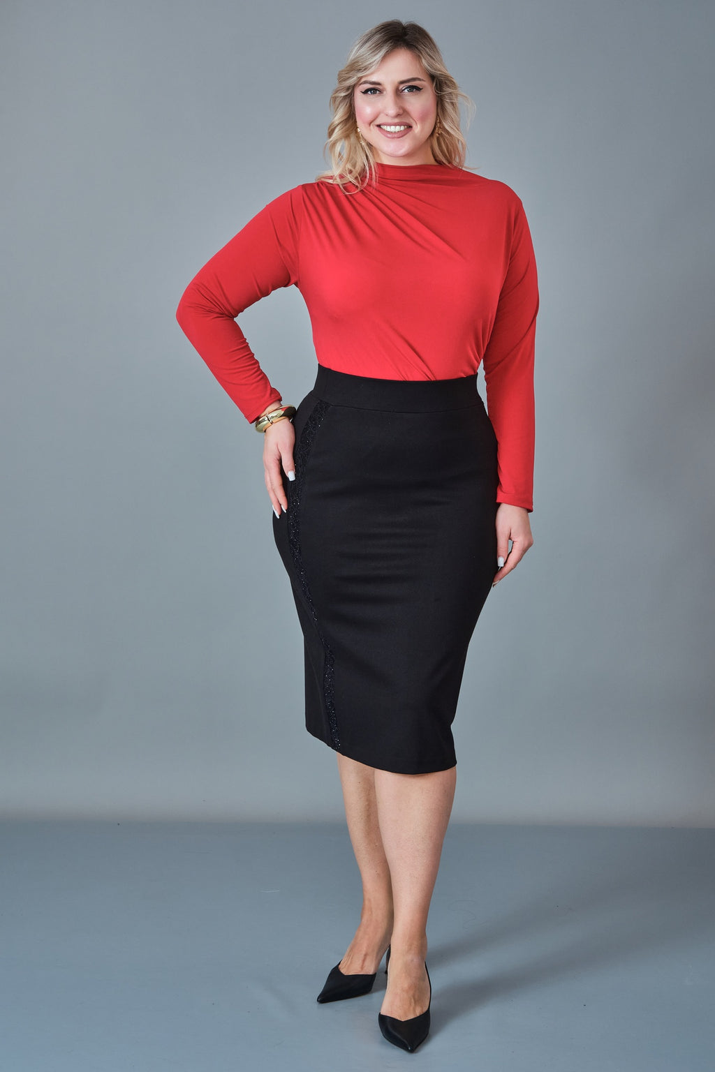 Elitline - Plus Size Skirt (ELT27K2-24-4019)