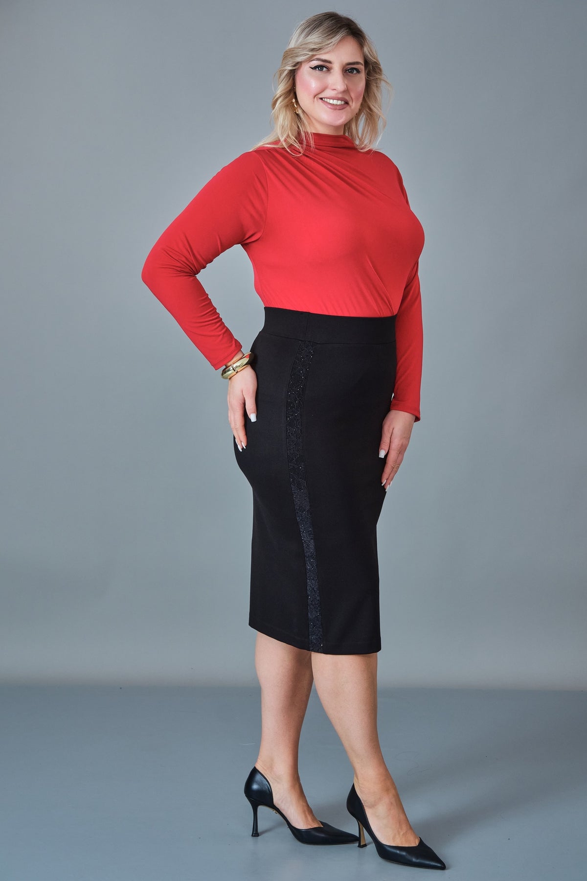 Elitline - Plus Size Skirt (ELT27K2-24-4019)