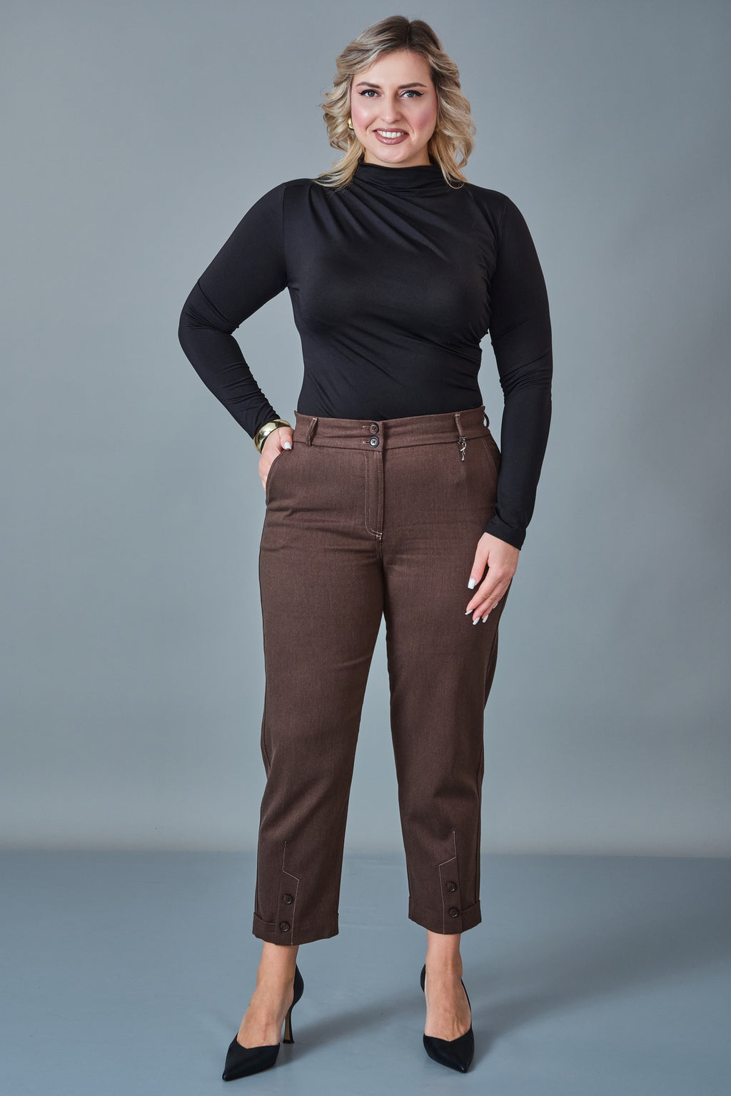 Elitline - Plus Size Trousers (ELT27K1-60-4121)