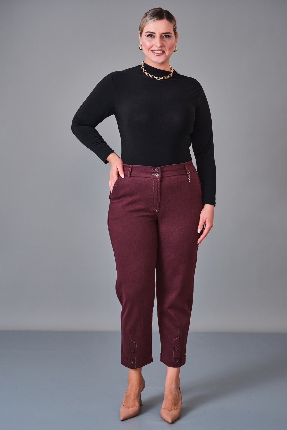 Elitline - Plus Size Trousers (ELT27K1-60-4121)