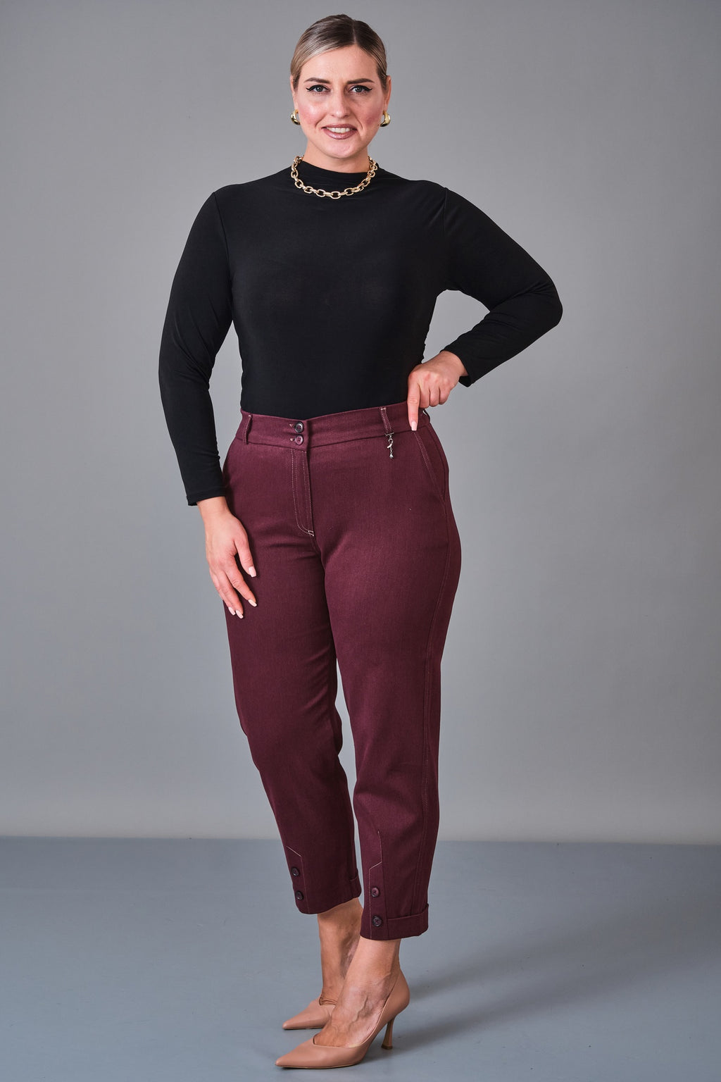 Elitline - Plus Size Trousers (ELT27K1-60-4121)