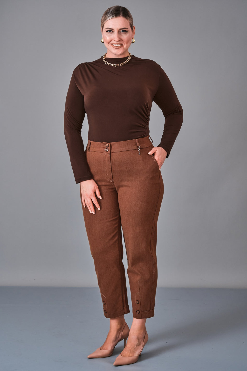 Elitline - Plus Size Trousers (ELT27K1-60-4121)
