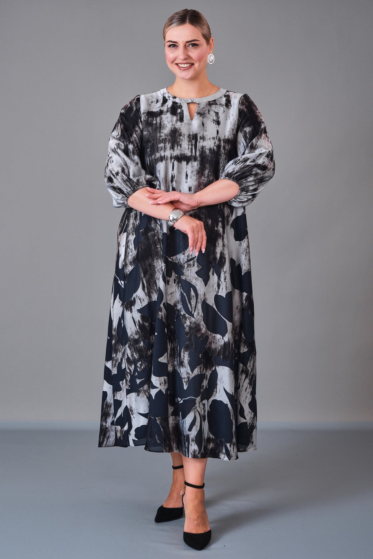 Chiffon Line - Plus Size Dress (CFL27K3502)