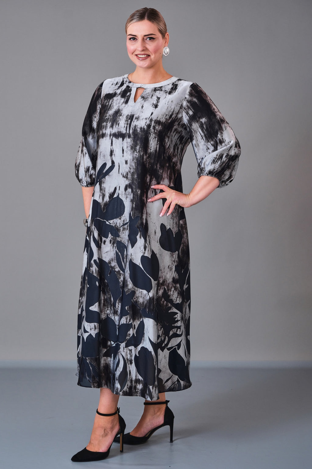 Chiffon Line - Plus Size Dress (CFL27K3502)