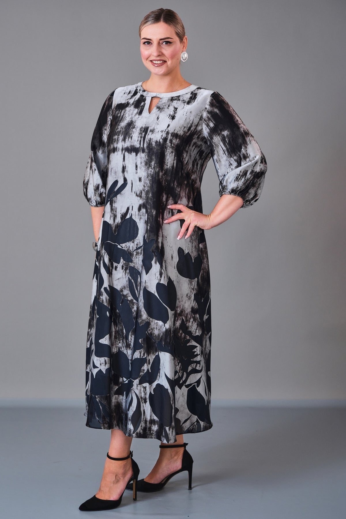 Chiffon Line - Plus Size Dress (CFL27K3502)