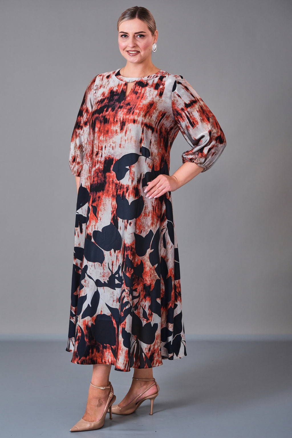 Chiffon Line - Plus Size Dress (CFL27K3502)