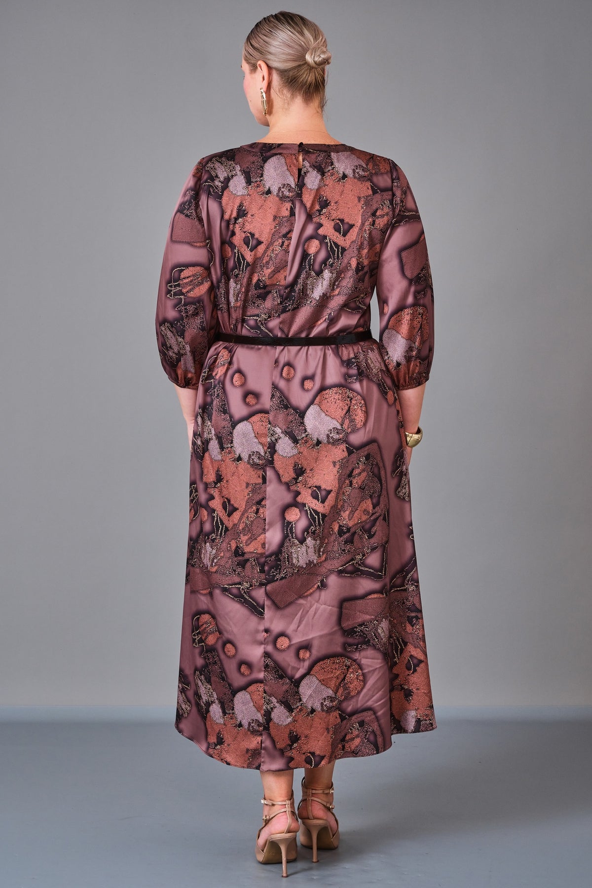 Chiffon Line - Plus Size Dress (CFL27K3513) - 8690200222573