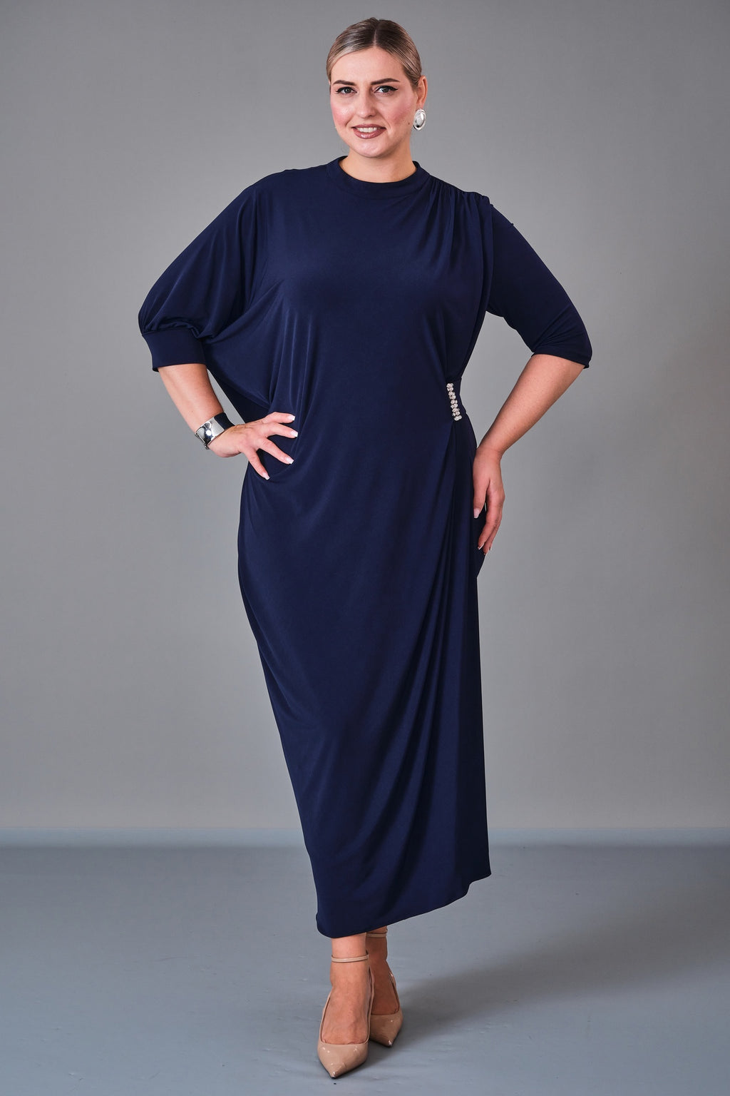 Chiffon Line - Plus Size Dress (CFL27K3506) - 8690200222597
