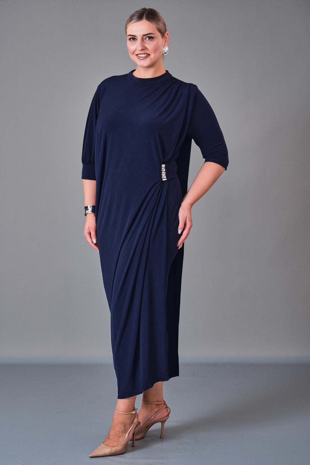 Chiffon Line - Plus Size Dress (CFL27K3506) - 8690200222597