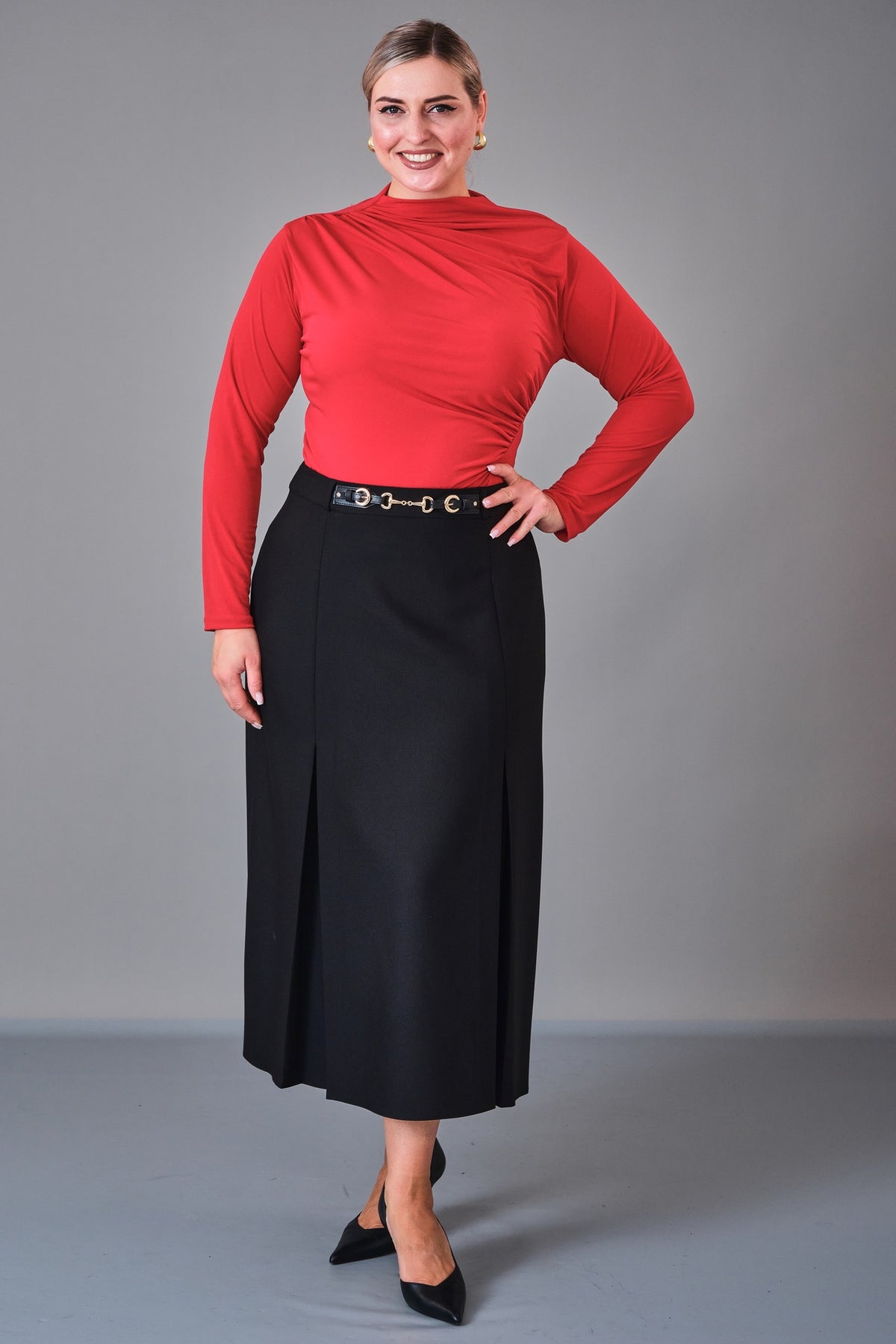 Butik Dayi - Plus Size Skirt (BDY27K31552)