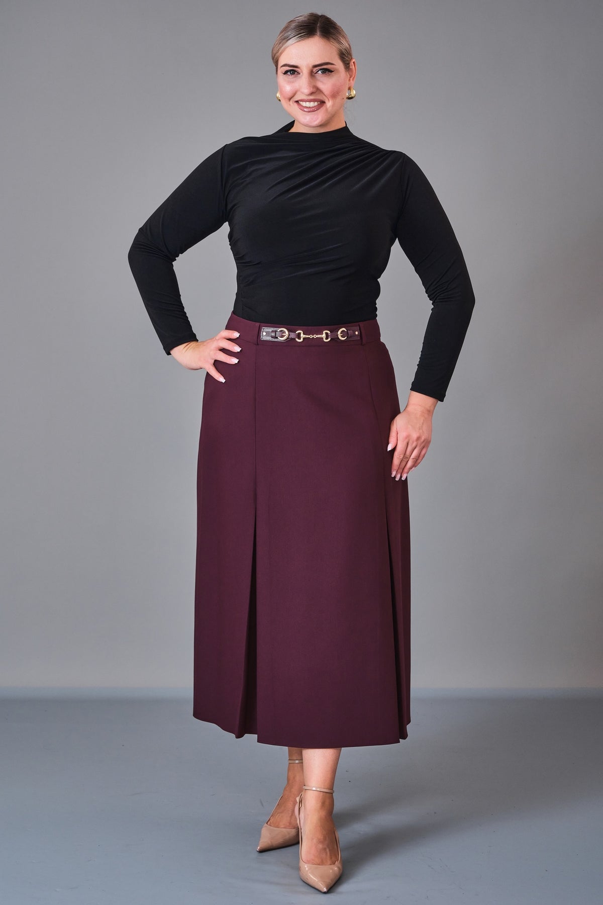 Butik Dayi - Plus Size Skirt (BDY27K31552)