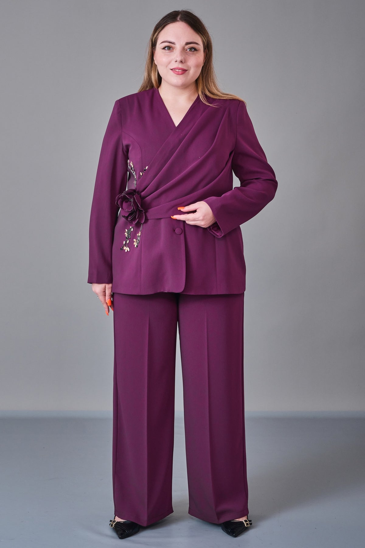 Dress Port - Plus Size Suit (DSP27K3647) - 8690200224164