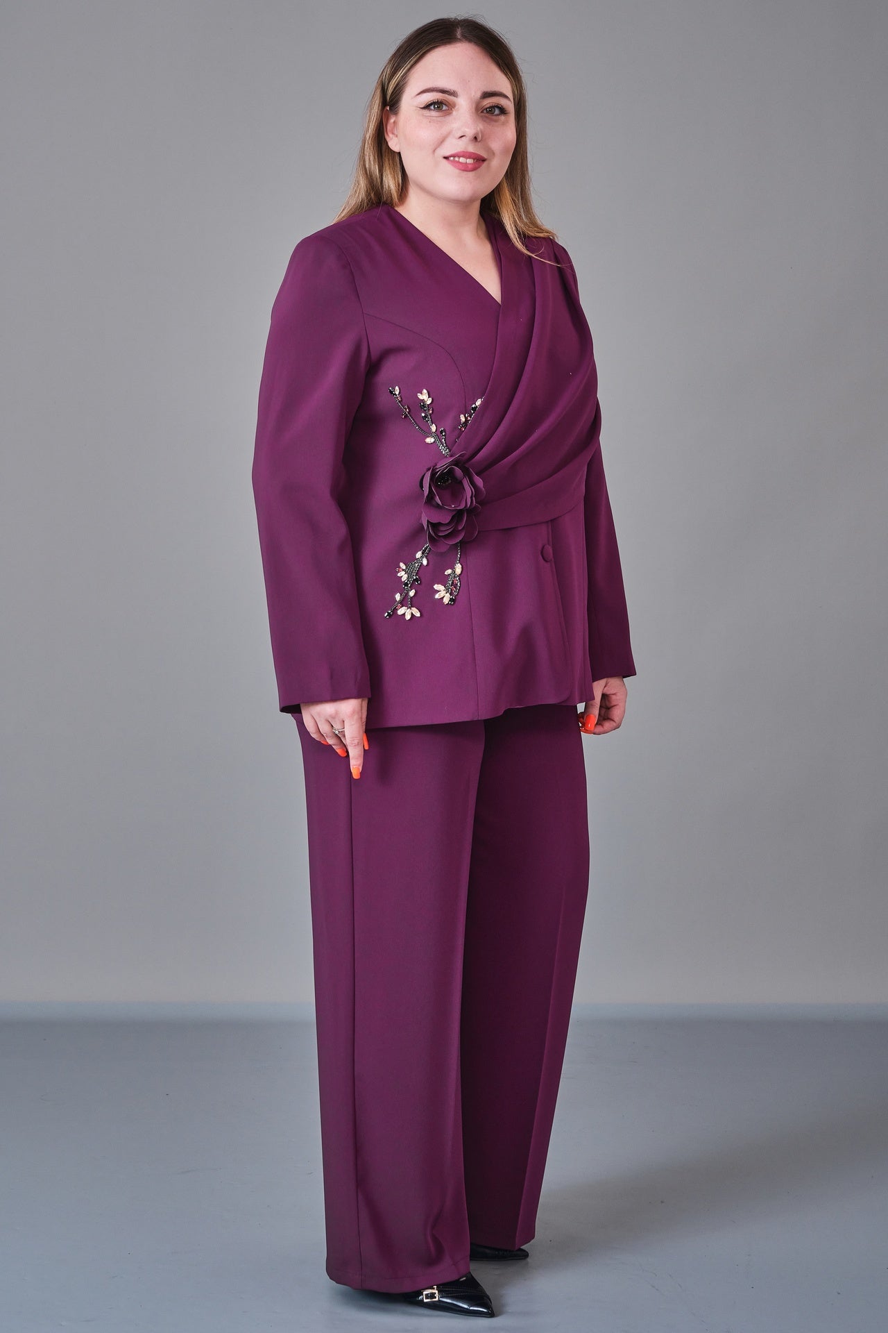 Dress Port - Plus Size Suit (DSP27K3647) - 8690200224164
