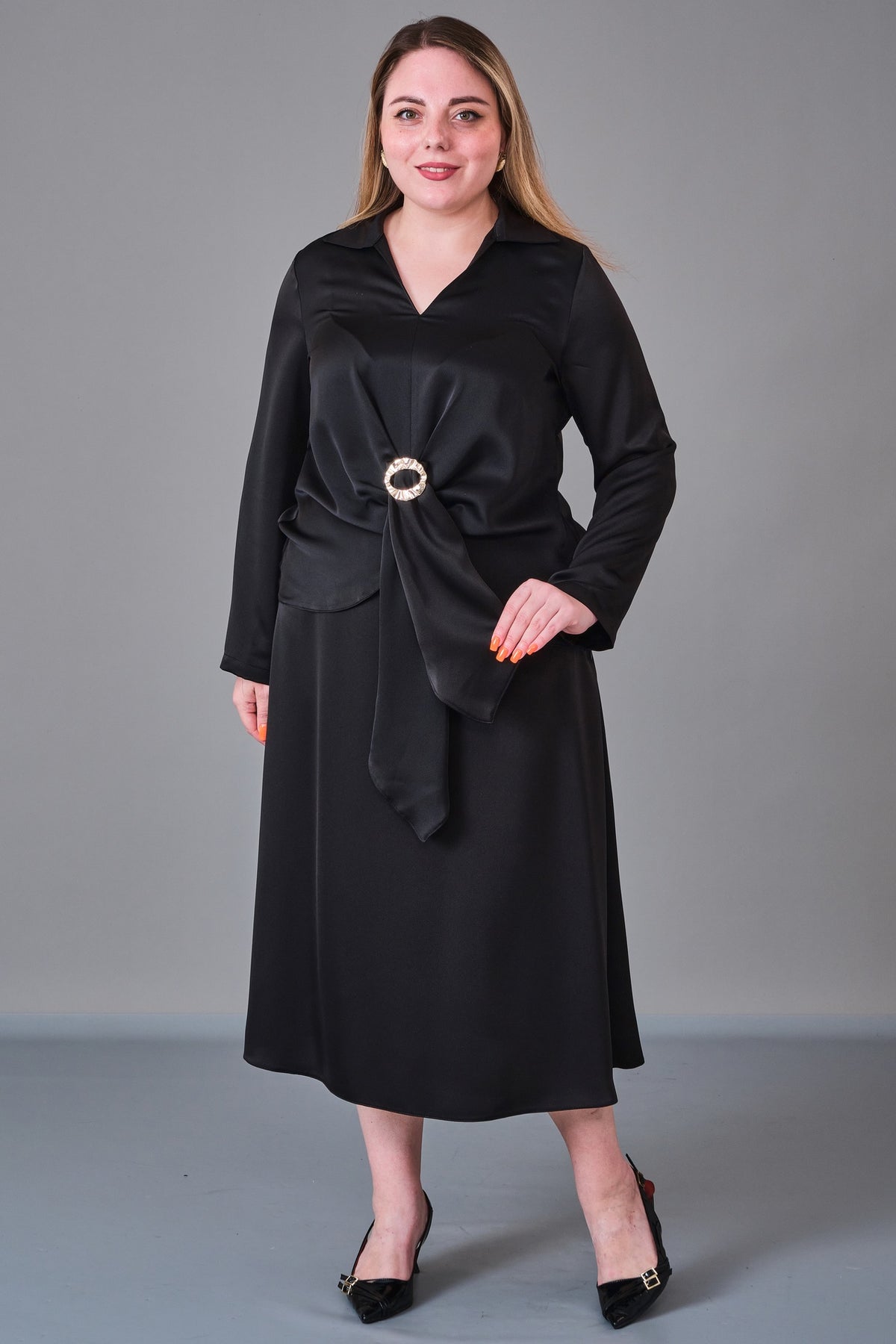 Dress Port - Plus Size Suit (DSP27K3650) - 8690200224225