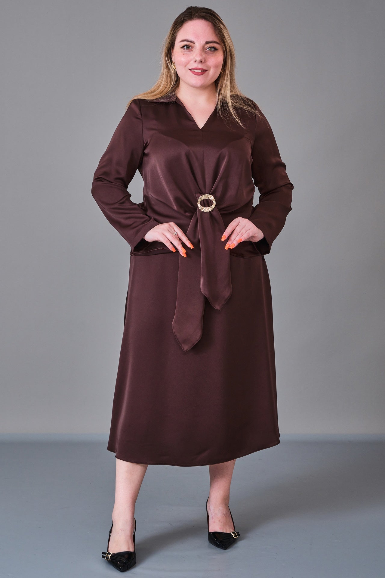 Dress Port - Plus Size Suit (DSP27K3650) - 8690200224232