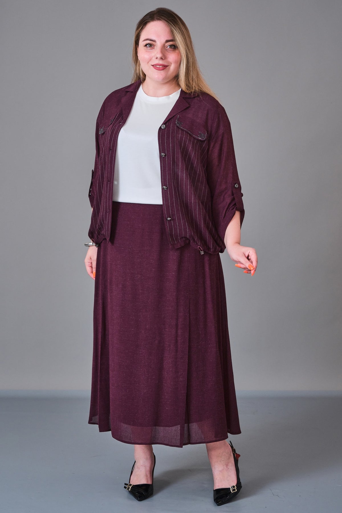 Dress Port - Plus Size Suit (DSP27K3636) - 8690200224263