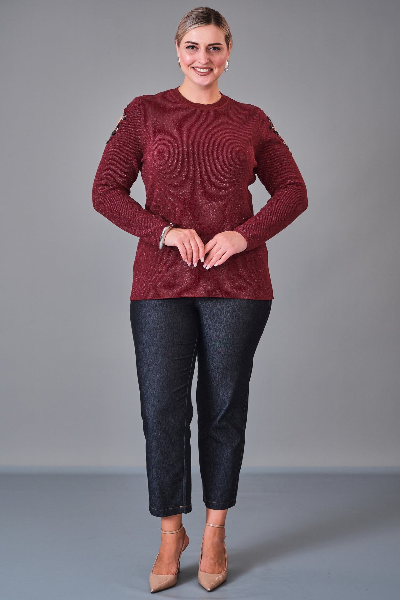 Xlife - Plus Size Blouse (XLF27K8054) - 8690200224560