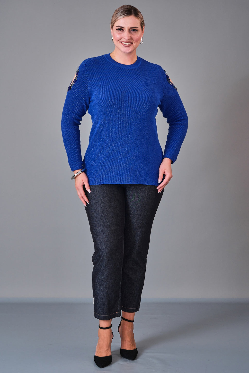 Xlife - Plus Size Blouse (XLF27K8054) - 8690200224577
