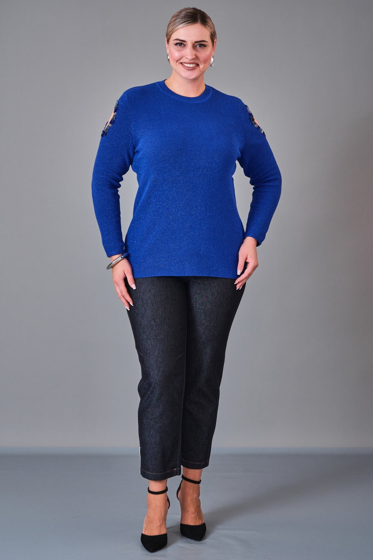 Xlife - Plus Size Blouse (XLF27K8054) - 8690200224577