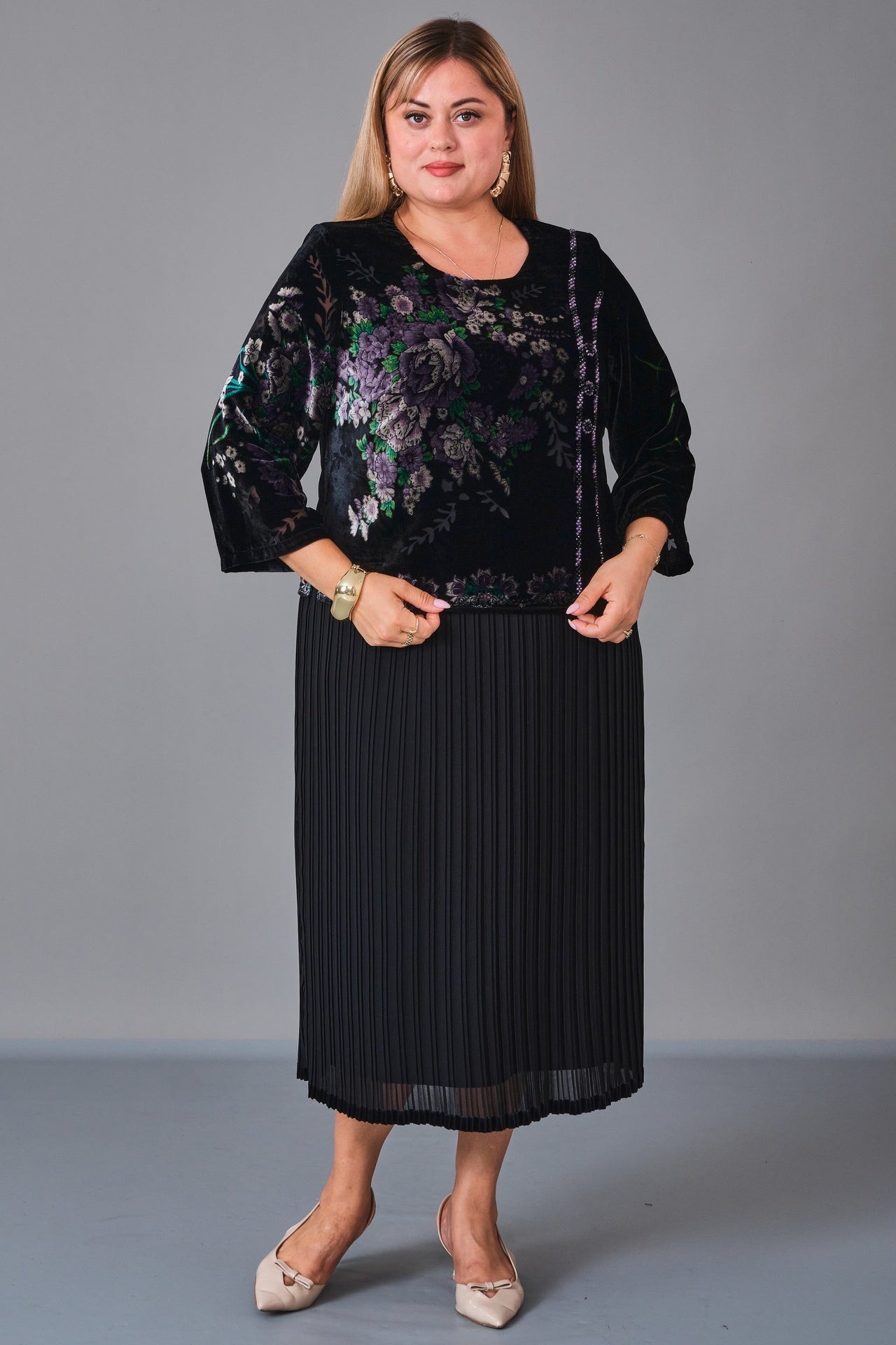 Gumanize - Extended Plus Size Dress (GMZ2027-48-6252) - 8690200224843