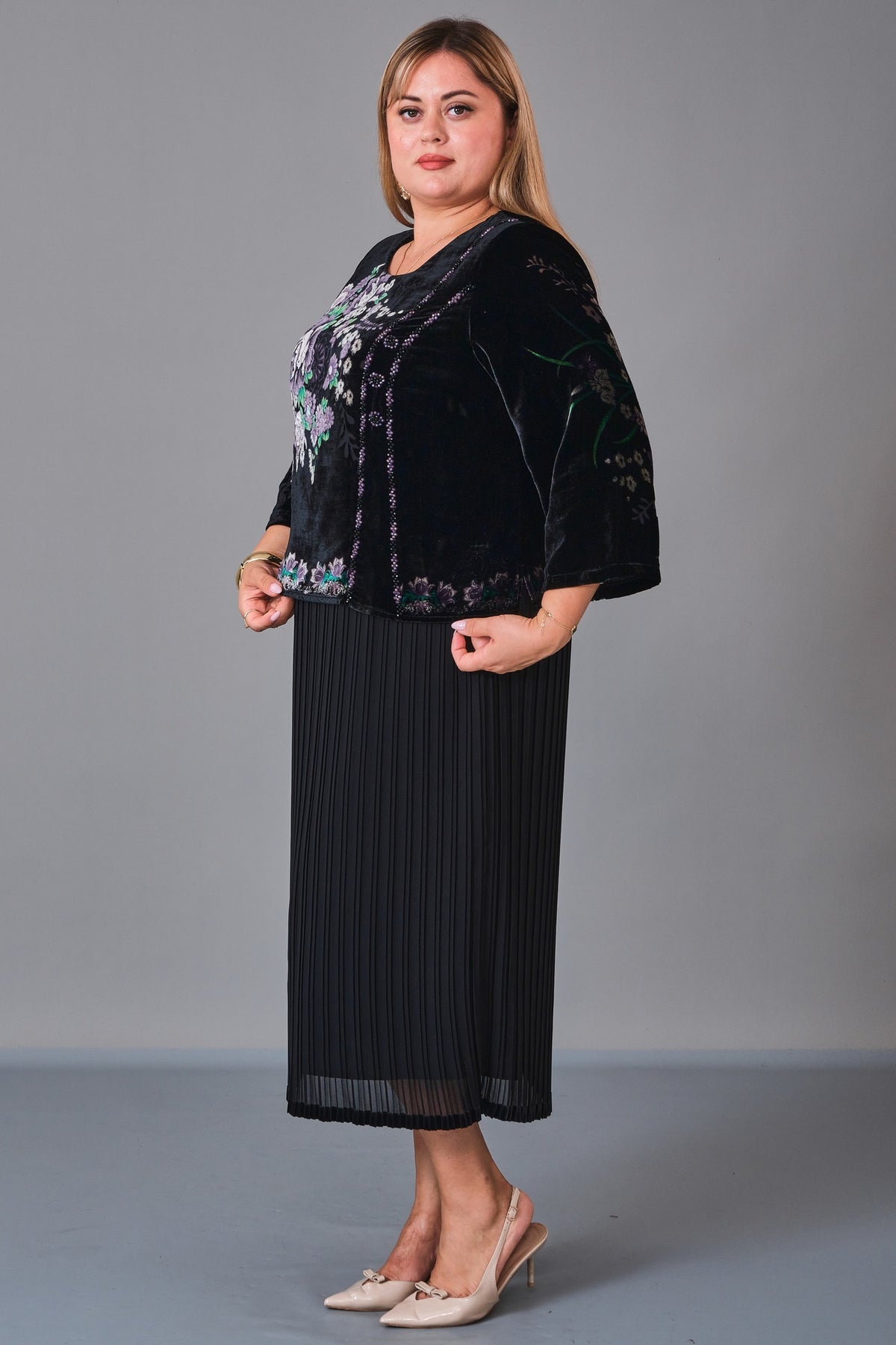 Gumanize - Extended Plus Size Dress (GMZ2027-48-6252) - 8690200224843