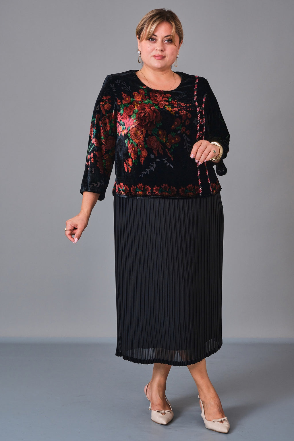 Gumanize - Extended Plus Size Dress (GMZ2027-48-6252) - 8690200224867