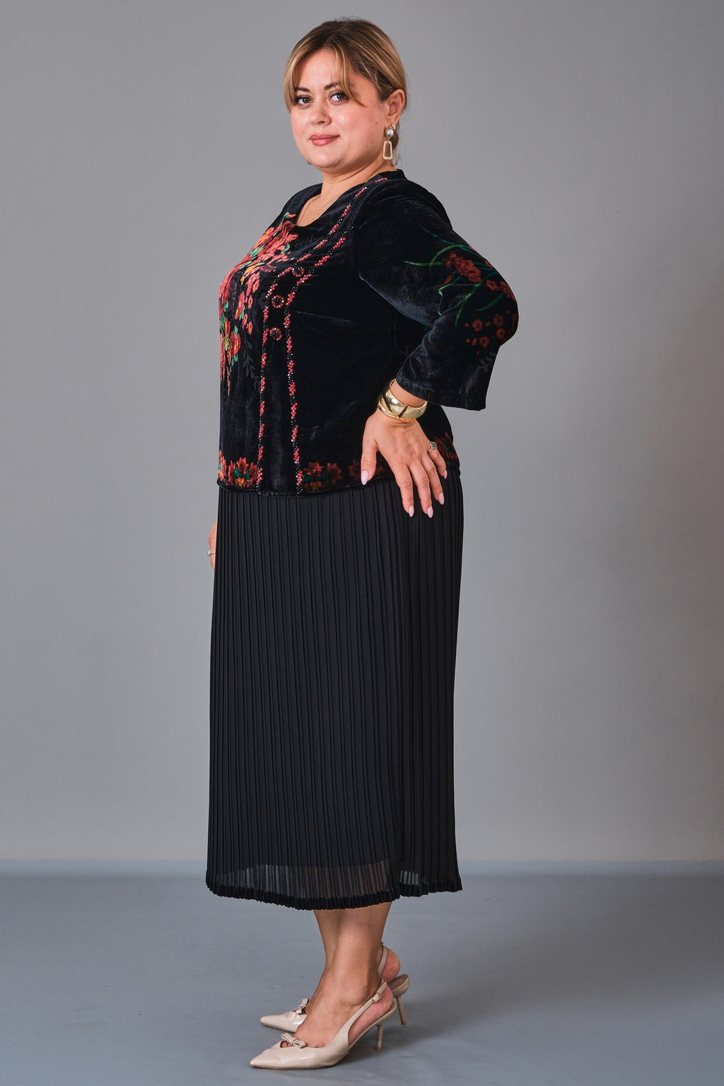 Gumanize - Extended Plus Size Dress (GMZ2027-48-6252) - 8690200224867