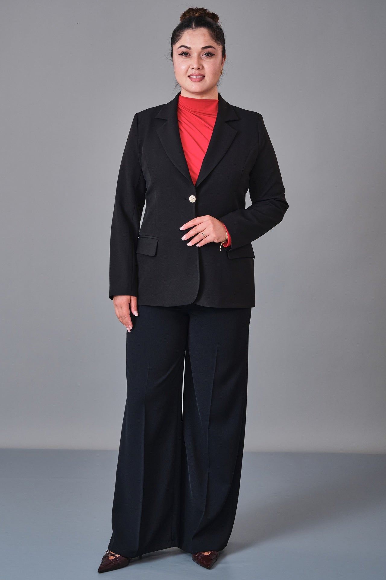 Selen - Plus Size Jacket (SLN27K07562) - 8690200225383