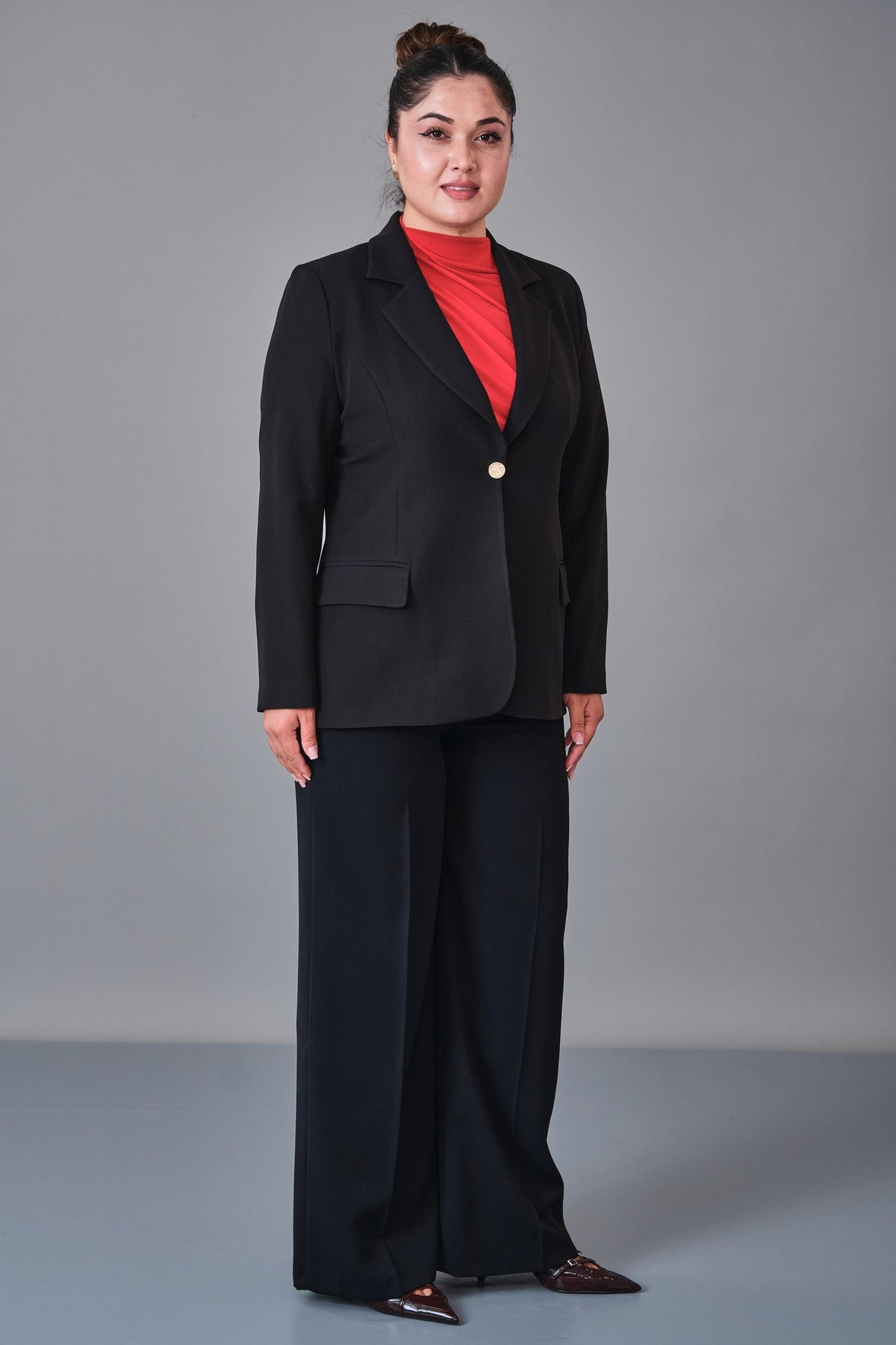 Selen - Plus Size Jacket (SLN27K07562) - 8690200225383