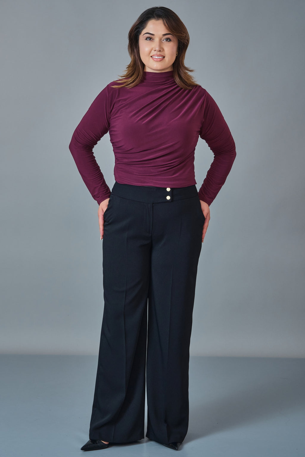 Selen - Plus Size Trousers (SLN27K11890)