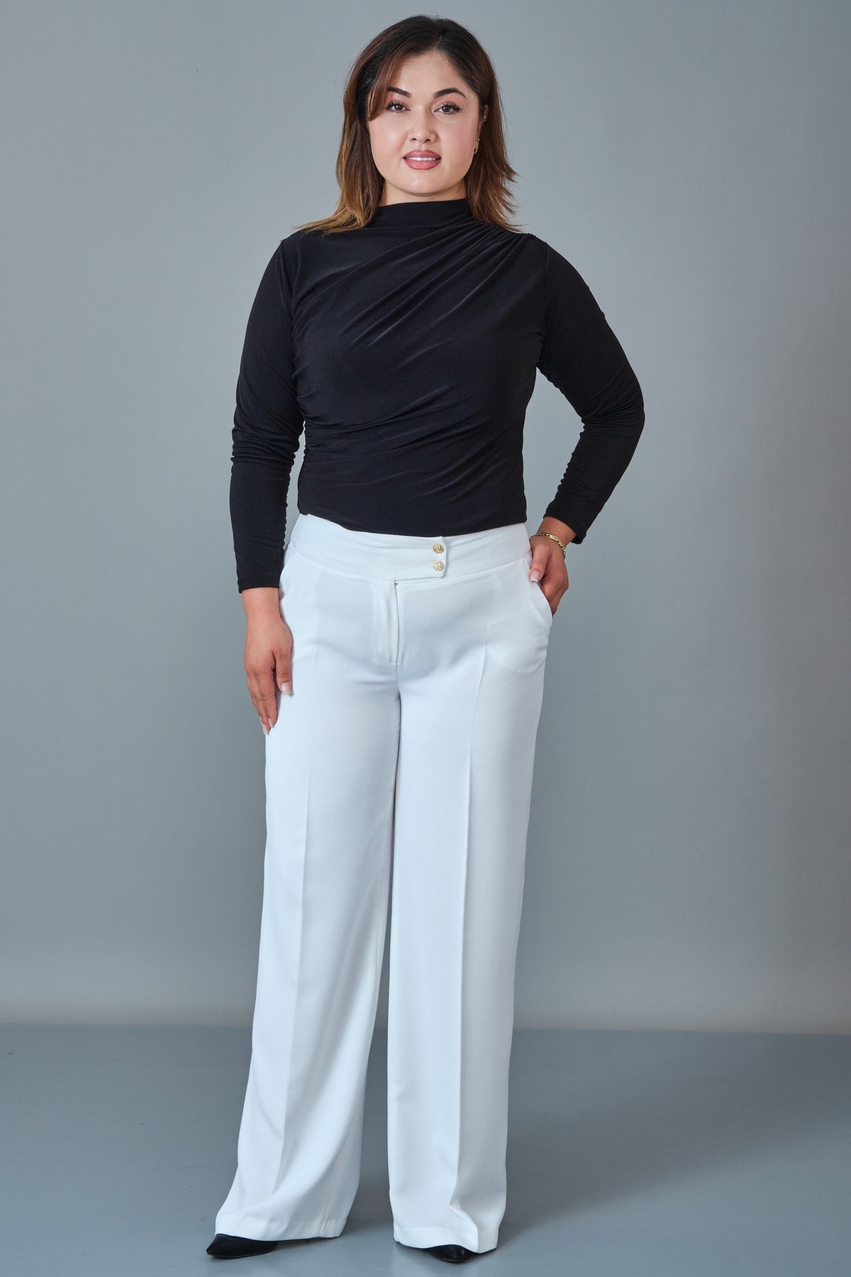 Selen - Plus Size Trousers (SLN27K11890)