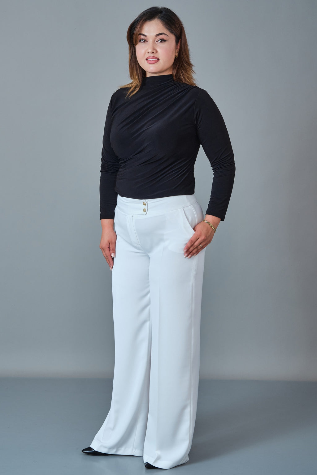 Selen - Plus Size Trousers (SLN27K11890)