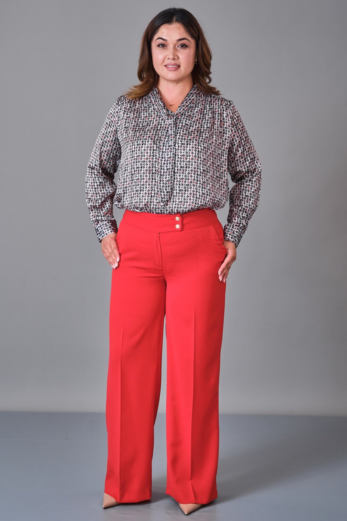 Selen - Plus Size Trousers (SLN27K11890)