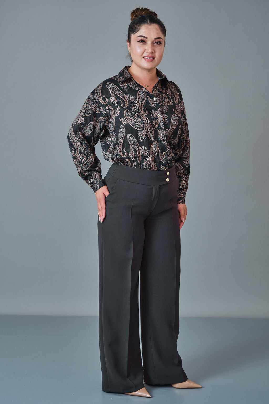 Selen - Plus Size Trousers (SLN27K11890)