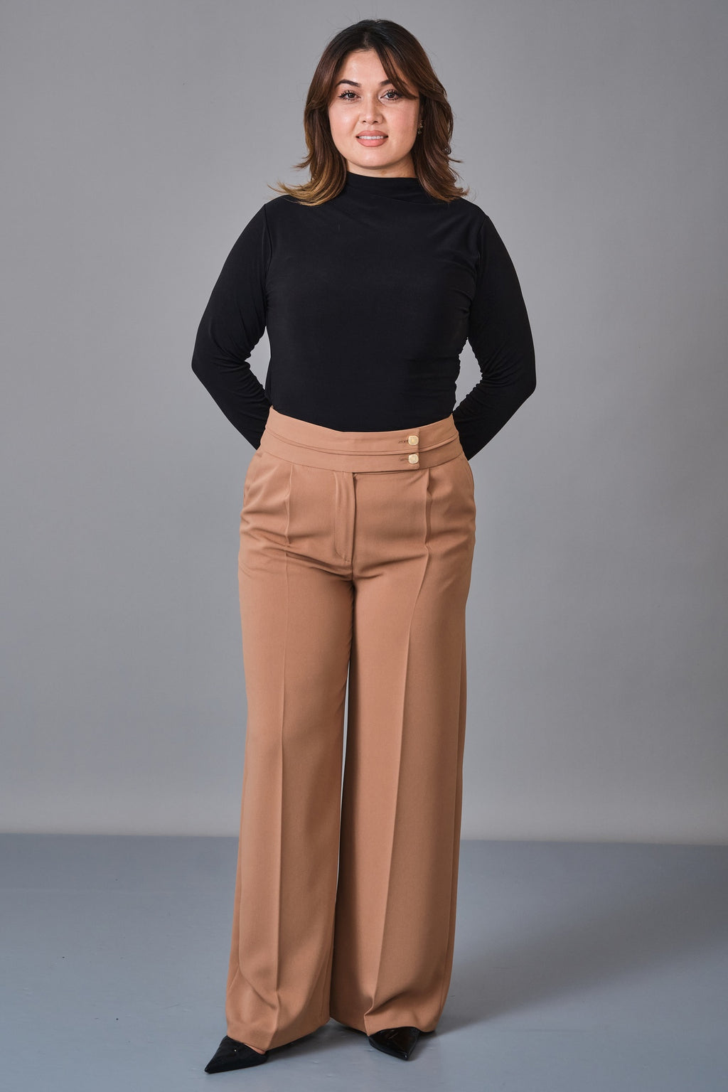 Selen - Plus Size Trousers (SLN27K11915) - 8690200225604