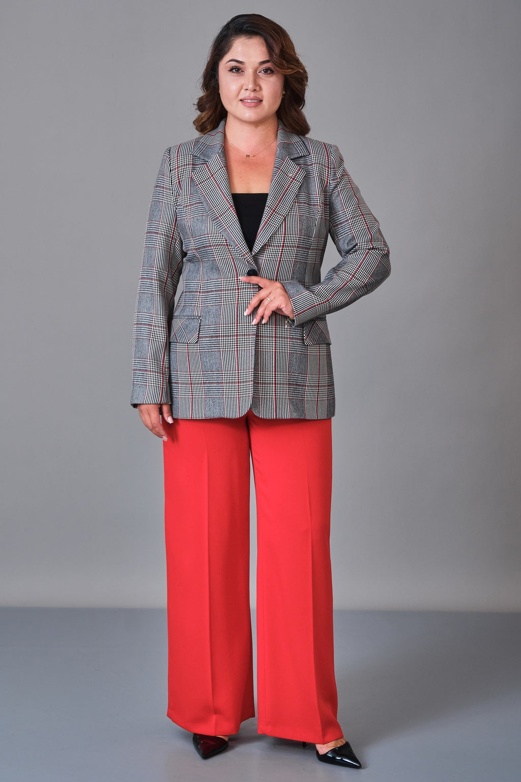 Selen - Plus Size Jacket (SLN27K17562) - 8690200225789