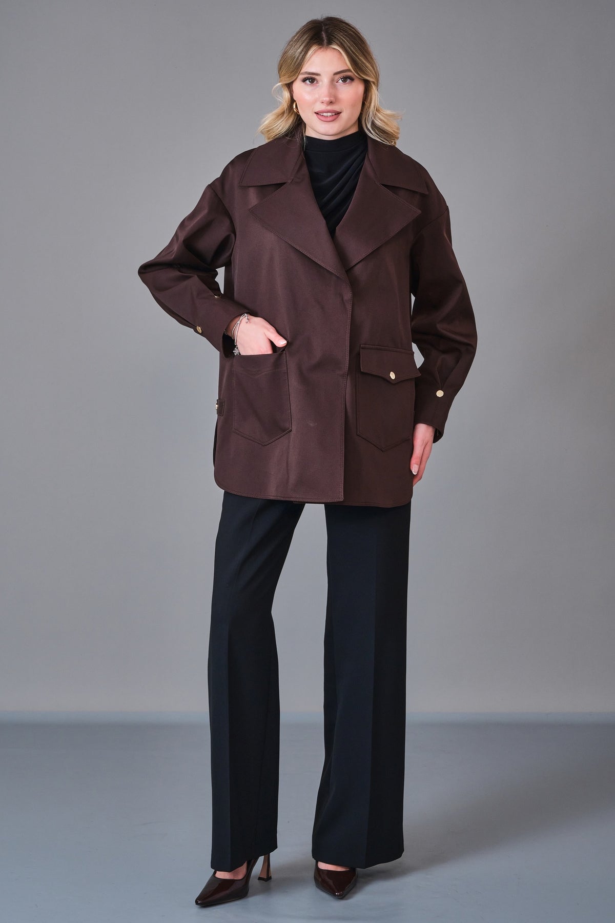 Renata - Regular Size Trench Coat (REN27KP1680) - 8690200225901