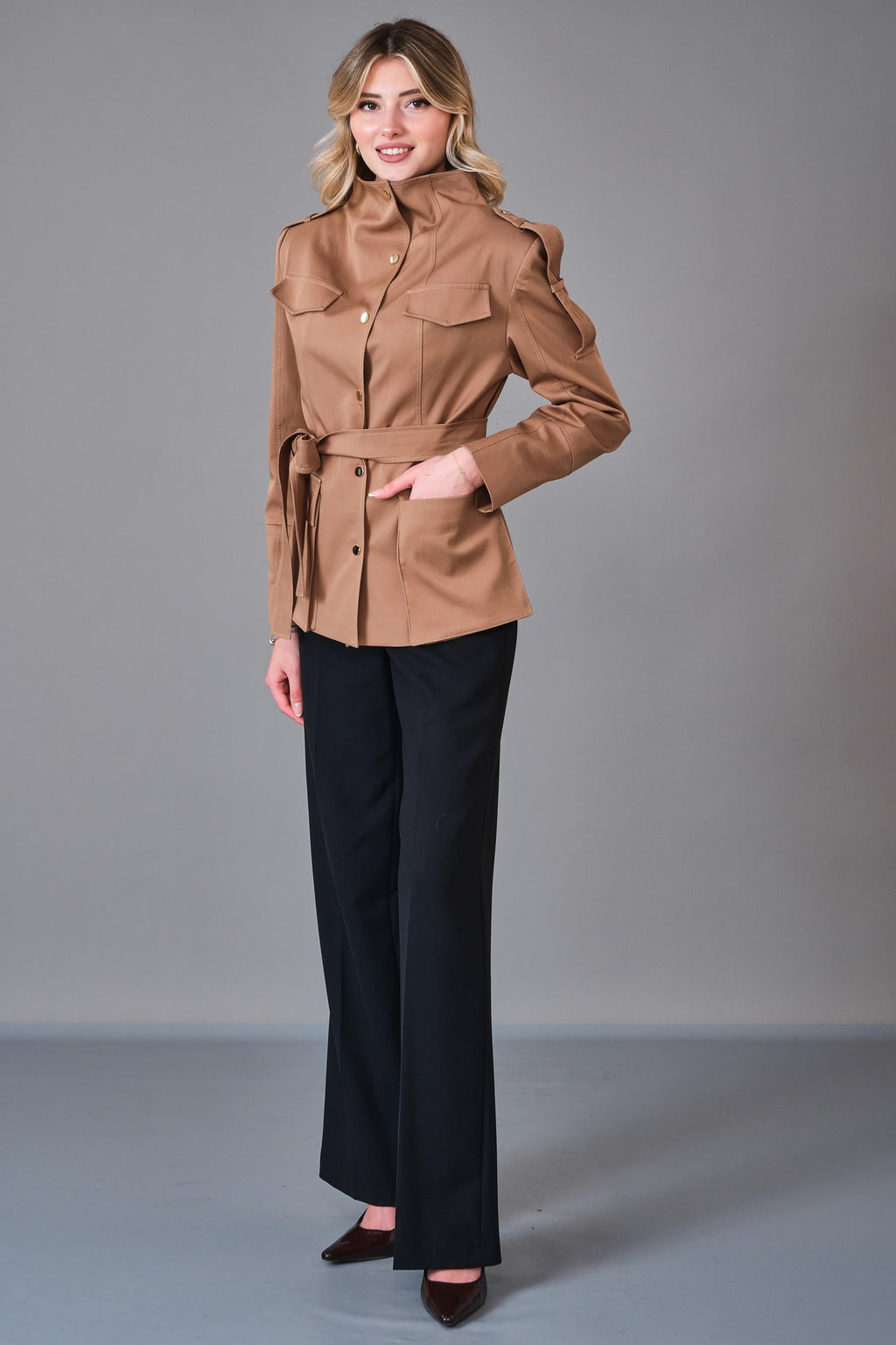 Renata - Regular Size Trench Coat (REN27KP1864) - 8690200225932