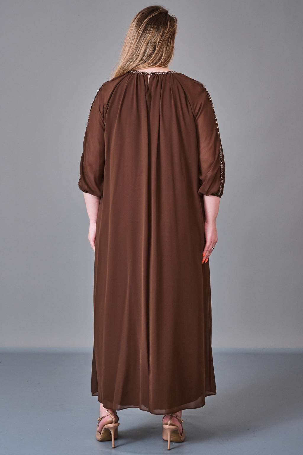 Ksas - Plus Size Dress (KSS27K32373) - 8690200227073
