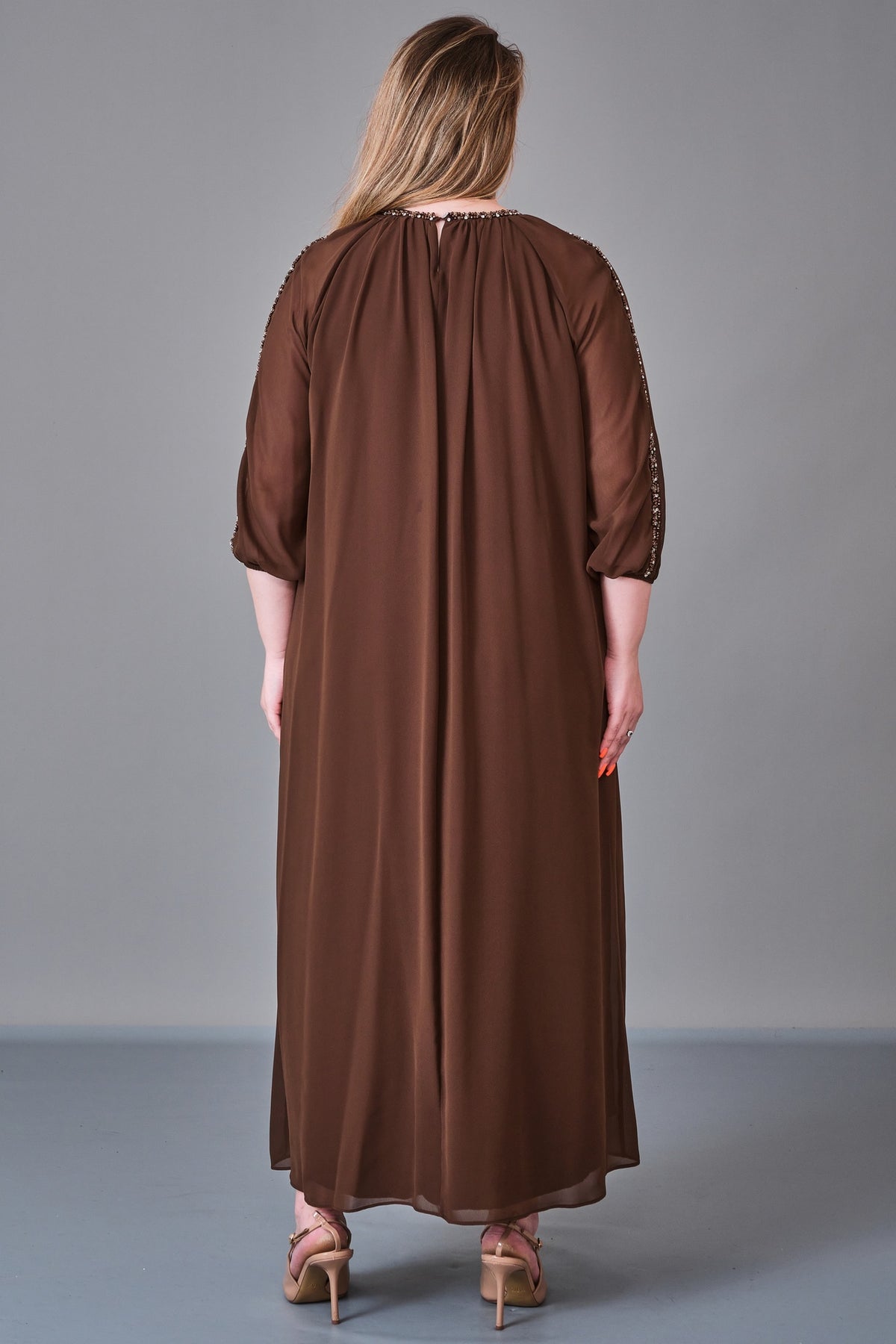 Ksas - Plus Size Dress (KSS27K32373) - 8690200227073