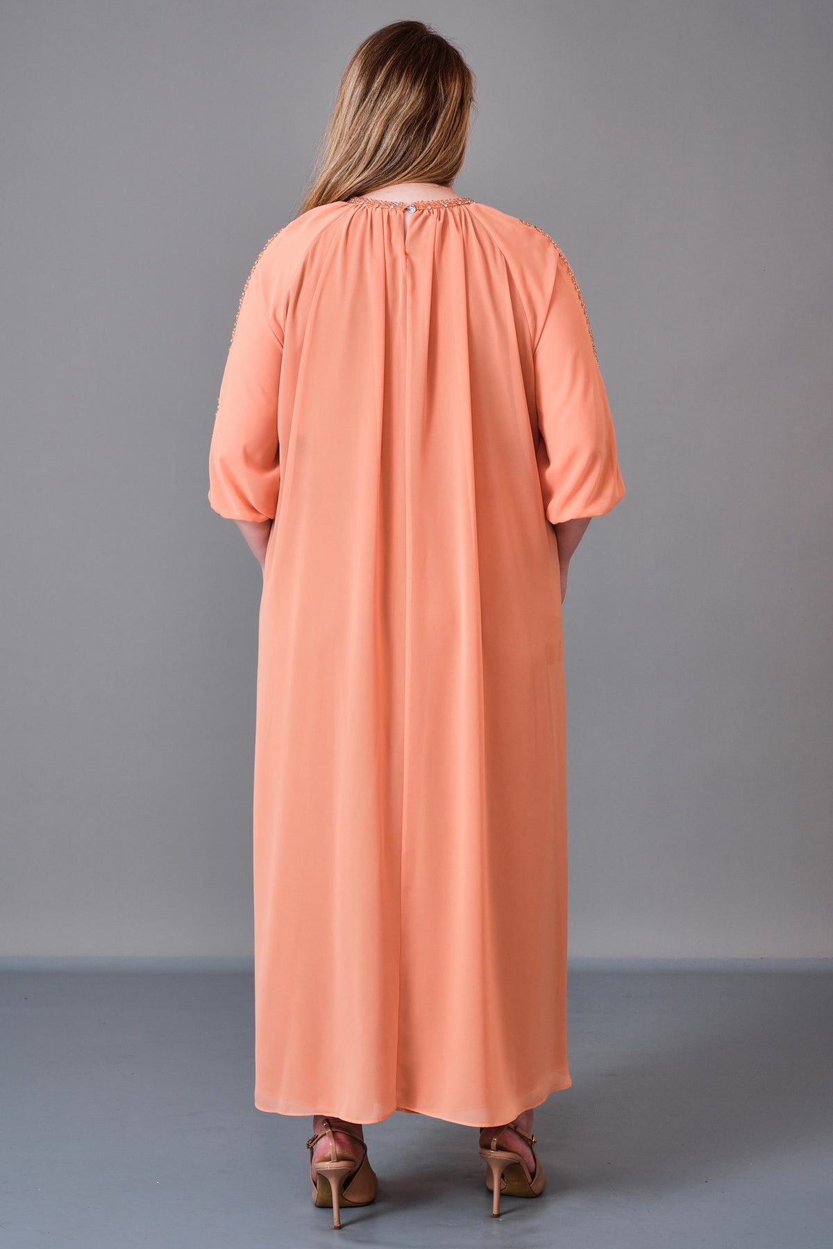 Ksas - Plus Size Dress (KSS27K32373) - 8690200227080