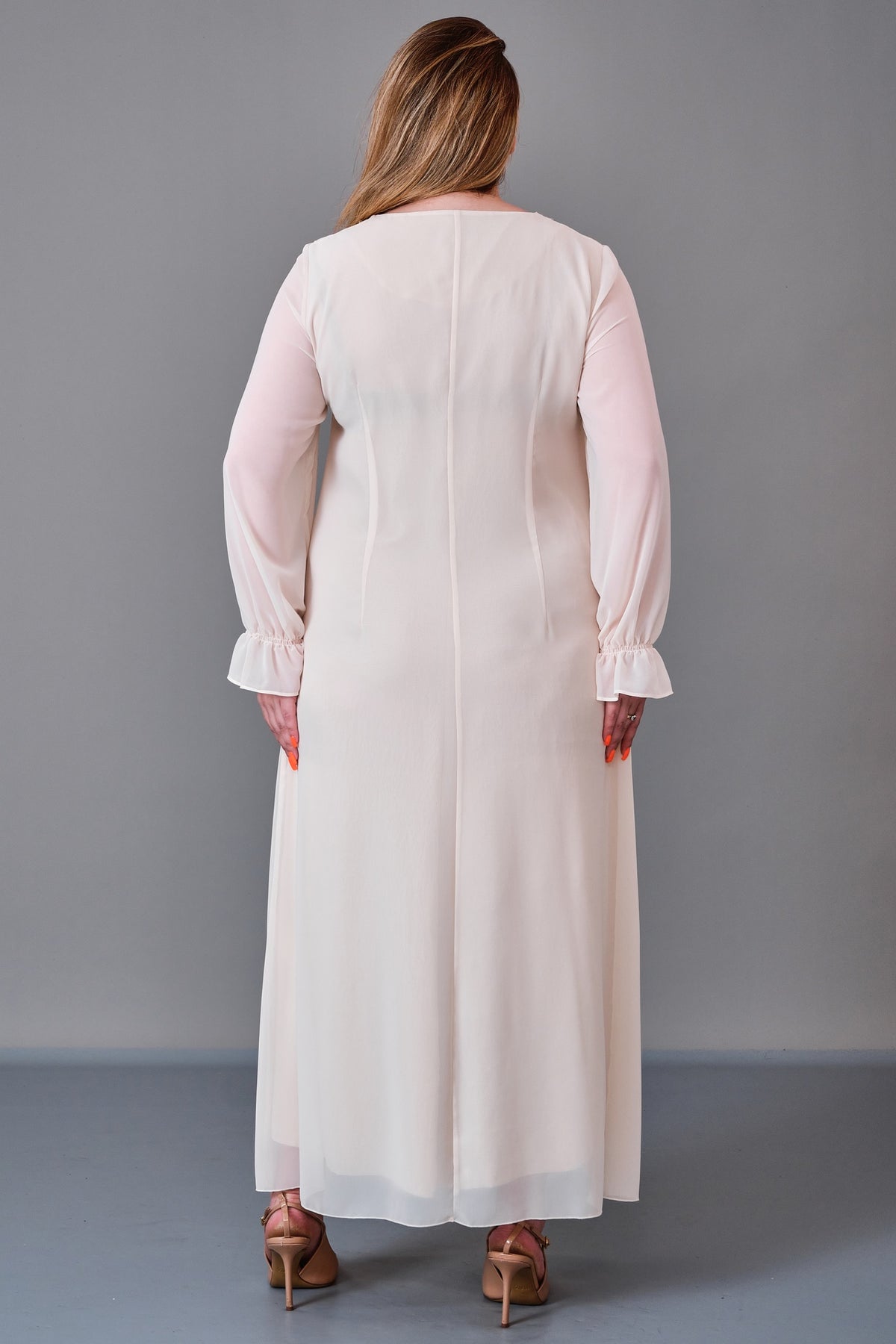 Ksas - Plus Size Dress (KSS27K32411) - 8690200227110