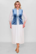 Ksas - Plus Size Waistcoat (KSS27K4198)