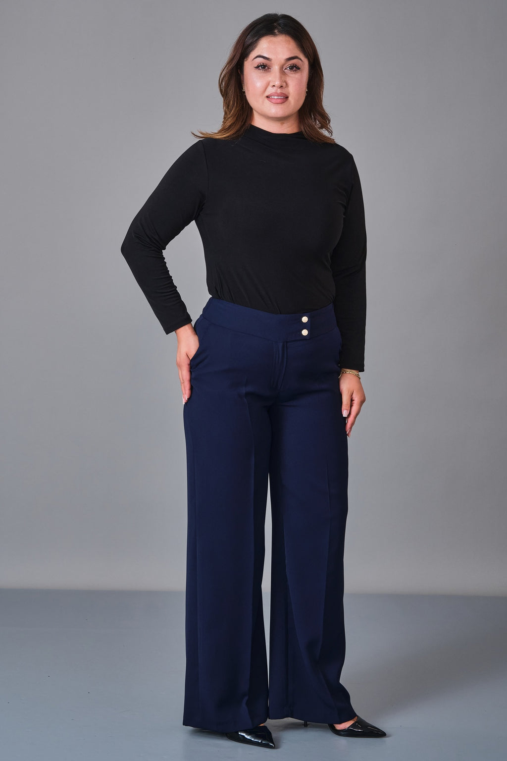 Selen - Plus Size Trousers (SLN27K11890)