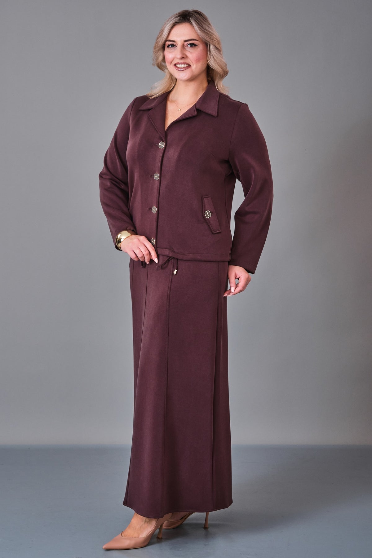 Elitline - Plus Size Suit (ELT27K7-64-4084) - 8690200227592