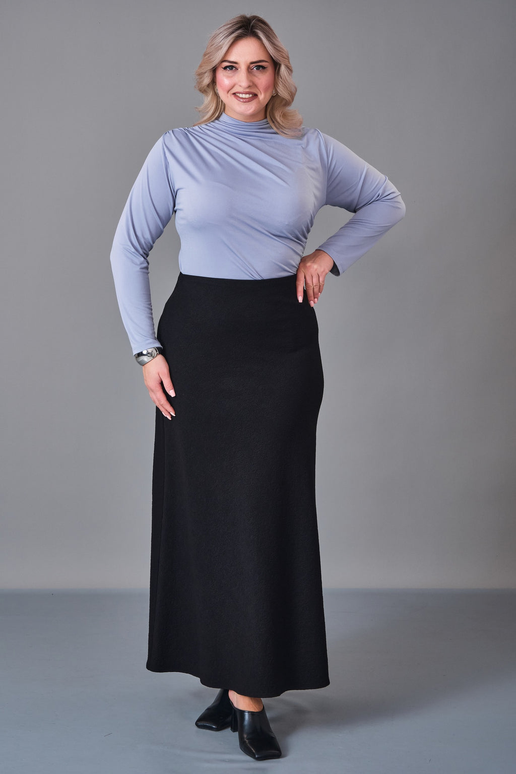 Elitline - Plus Size Skirt (ELT27K2-65-4034) - 8690200227608