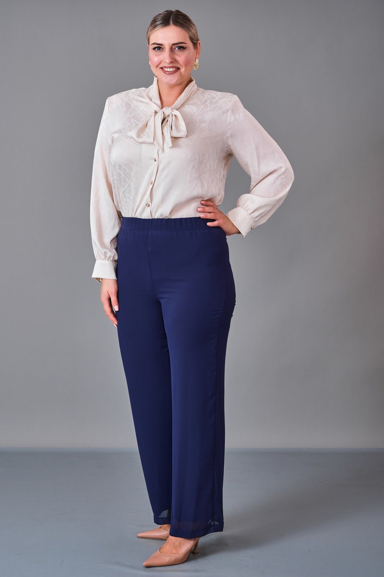Kifayet - Plus Size Trousers (KFT27K52101-01) - 8690200227844