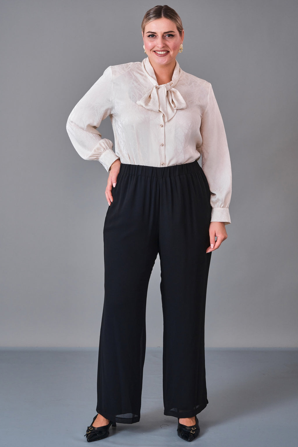 Kifayet - Extended Plus Size Trousers (KFT27K52101-03) - 8690200227851