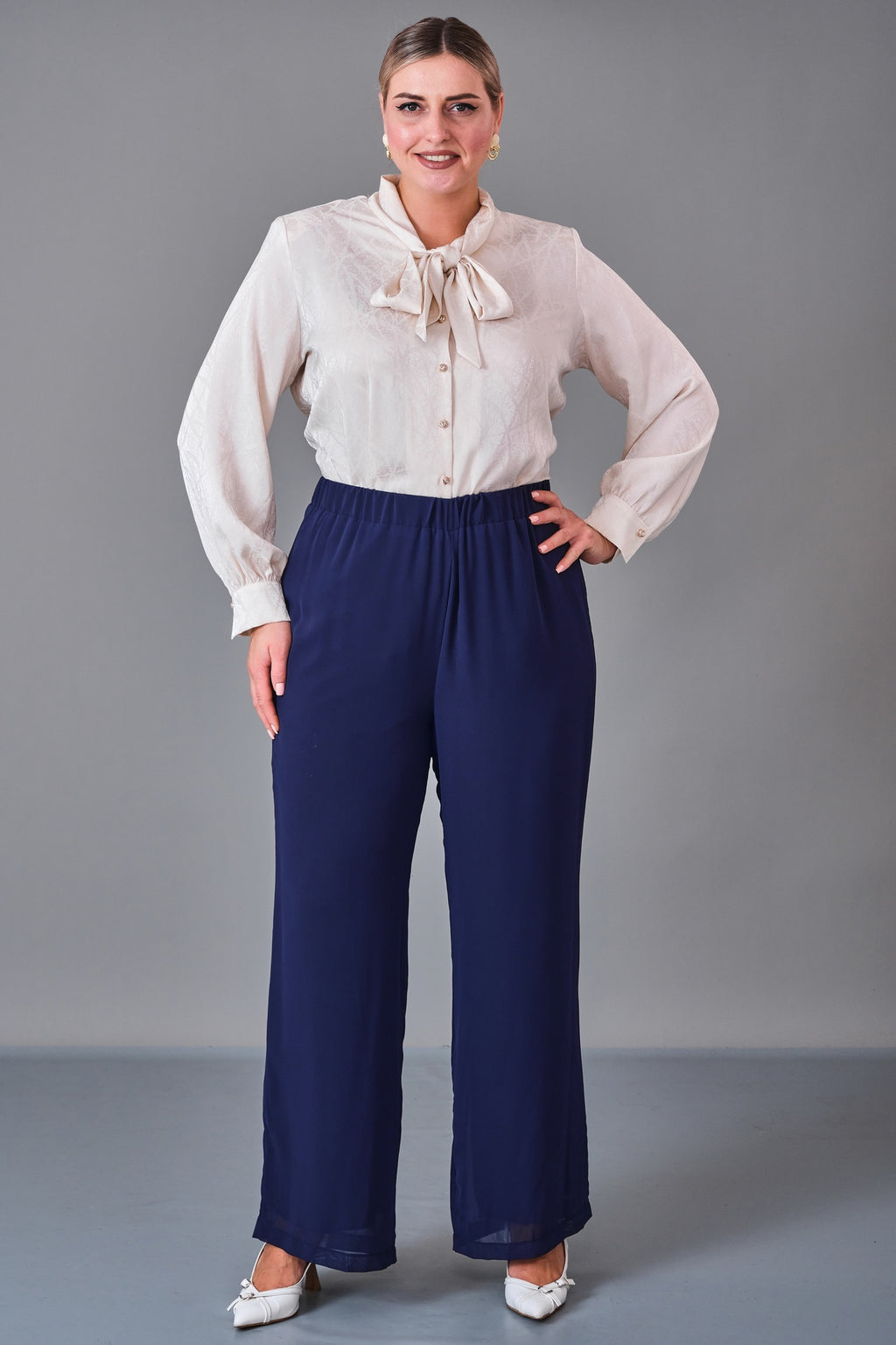 Kifayet - Extended Plus Size Trousers (KFT27K52101-03) - 8690200227868
